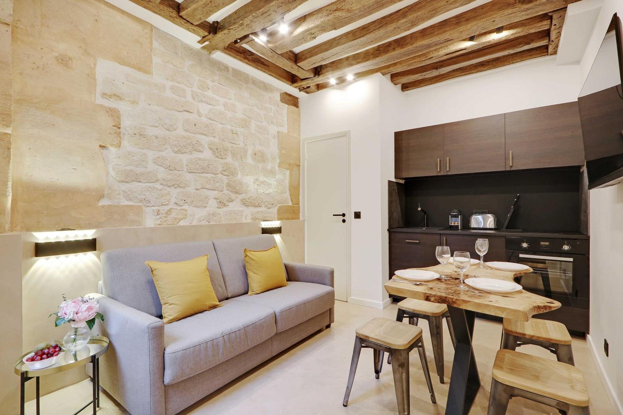 Authentic Apartment - 1Br-4P - Le Marais Paris Exterior foto